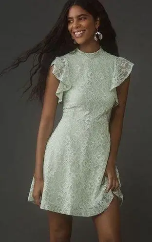 Maeve NWT Sleeveless Mock-Neck Mini Lace Dress Size Small