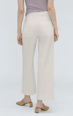 Everlane NWT  The Organic Crop Wide-Leg Twill Pant In Bone Size 16