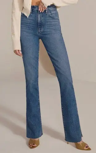 Favorite Daughter 34 PETITE SHORTIE VALENTINA TOWER SUPER HIGH RISE - MED INDIGO