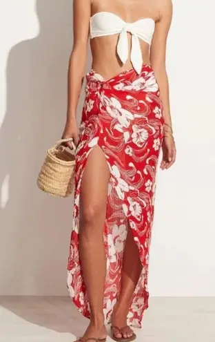 Faithfull the Brand FAITHFULL THE LABEL - LULU MAXI SKIRT CAMARA FLORAL PRINT - RED Size 4