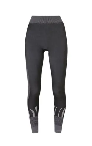 Sweaty Betty NWT Tech Abstract Base Layer Leggings Woman's Size Large Blk Gray