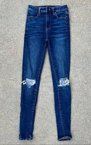 American Eagle AEO Super Hi Rise Jegging Next Level Stretch size 0 Long