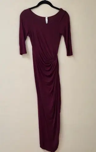 Lovely Day Faux Wrap 3/4 Sleeve Maxi Dress Size Small