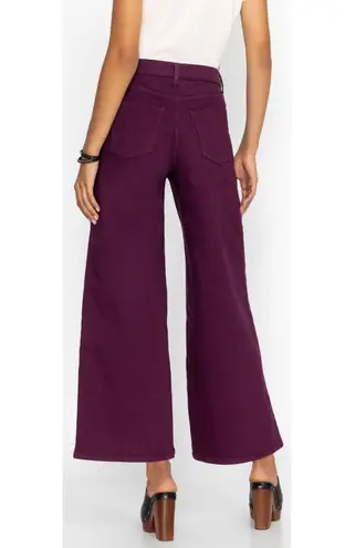 Johnny Was Mademoiselle Purple Wide Leg Jeans, Size 33