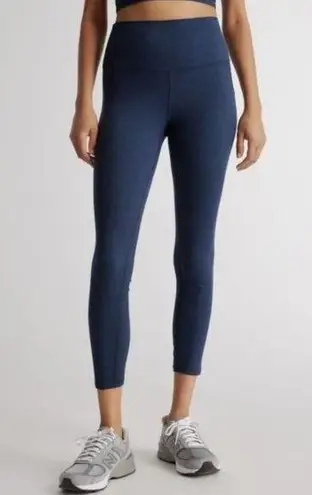 Quince Womens Ultra-Soft Performance Legging 25" Inseam Crop Navy Blue XS