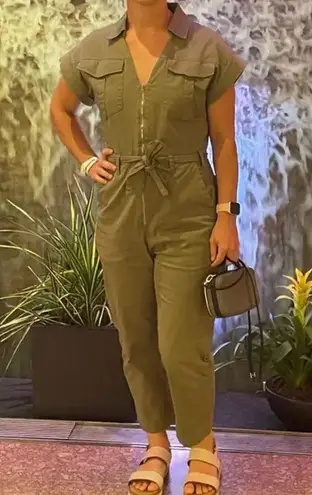 Marissa Webb X RTR Dolman Utility Jumpsuit Size 6 Green