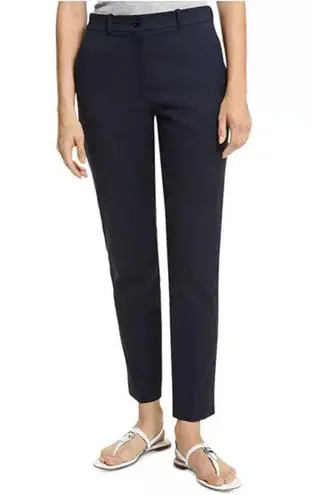 Michael Kors Collection Stretch Cotton Twill Sam Pants in Midnight, NWT, Size 14 Blue