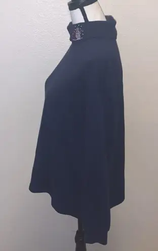 Willow Bay navy blue embroidered snowman turtleneck top Size XL