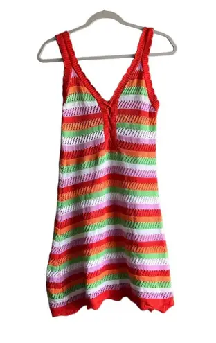 BCBGeneration Colorful Striped Crochet Dress - XS