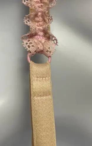 Smart & Sexy Lightly Padded Floral Lace Detail Bra Pink Green Cream Size 40DD