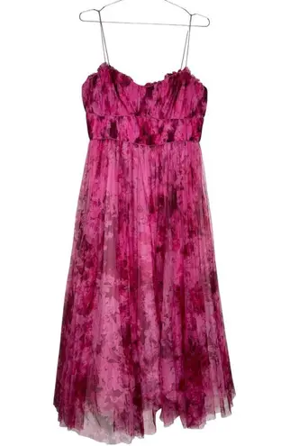 Monique Lhuillier ML Tulle Pink Dress