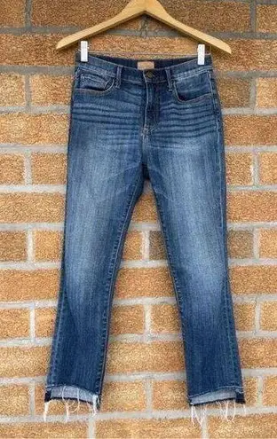 Driftwood Amelia Skraight Crop Classic Fit
Frayed Step Hem Ankle Jeans size 26