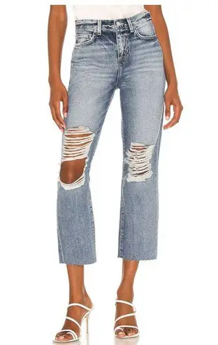 L'Agence Adele High-Rise Cropped Stovepipe Jeans Fallbrook Wash Size 24 - Image 1