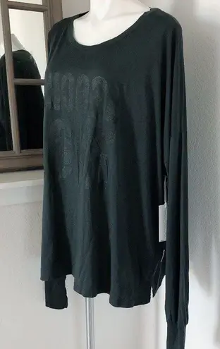 The Laundry Room Choose Love Scoop Neck Top Long Sleeve Tee, Size XL NWT $128