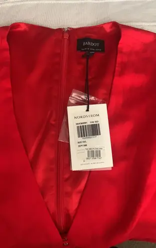 Bardot Tallulah Mini Dress Fire Red Size 10L Nwt