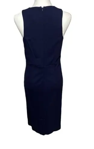 Catherine Malandrino Milan Navy Slimming Midi Dress Sz 6