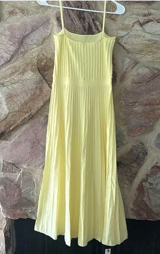 Commense Rib Midi Sundress size XS Yellow