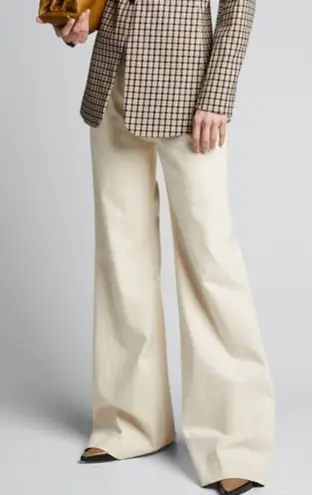 Elie Tahari Cream Wide Leg Flare Pants