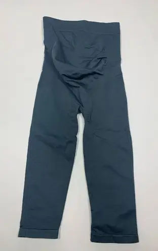 Blanqi everyday maternity belly support legging size small color storm Blue