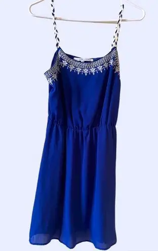 Collective Concepts Spaghetti Strapped Royal Blue Lined Dress Size Medium