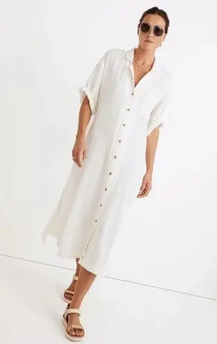 Madewell  Lightestspun Cover-Up Maxi Shirtdress L NWT