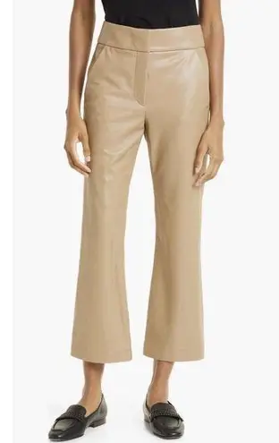 Veronica Beard Cormac Crop Faux Leather Pants High Rise 8 Buttery Soft Office