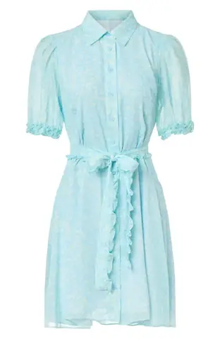 Derek Lam 10 Crosby x RTR Floral Mini Dress in Blue, Size IT 40/US 4