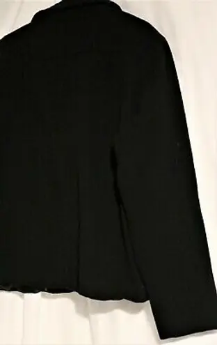 Alpine Swiss Mens Large Wool Blend Black Open Bottom Jacket JD Bomber Zipper Coat