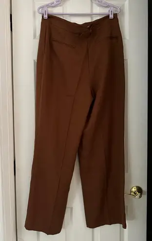 Free People Gabbie Vest Suit Set $308 SIZE 10 Brown Pants and Vest NWT