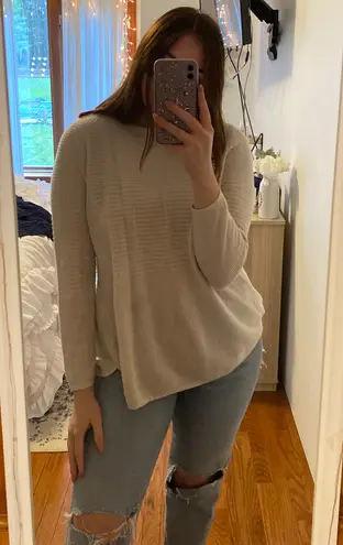 Sweater White Size L