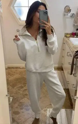 Varley Maguire Half-Zip Pullover in Ivory Size X-Small NWT