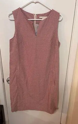 W By Worth  PINK CHECKED SHIFT DRESS WOMENS SIZE 6