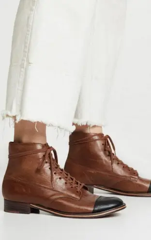 The Great ππ The Cap Toe Boxcar Boot ~ Hickory Brown/Black 10 NWT