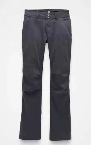 prAna | Halle Pant Pants Coal Charcoal Gray Hiking Climbing Roll Up | Size 10