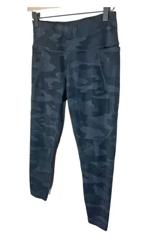 Sweaty Betty Power Workout Leggings Ultra Black Camo Print 7/8 Length