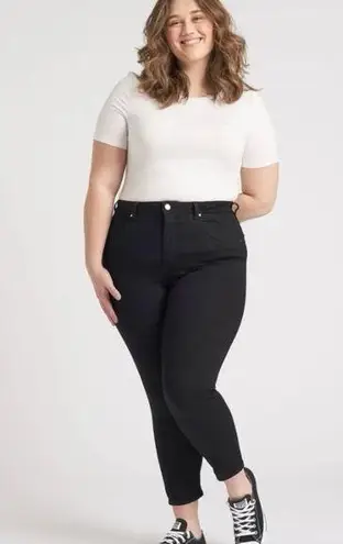 Universal Standard Plus Size Jeans High Rise Seine Skinny Black 40/4XL Long NWT