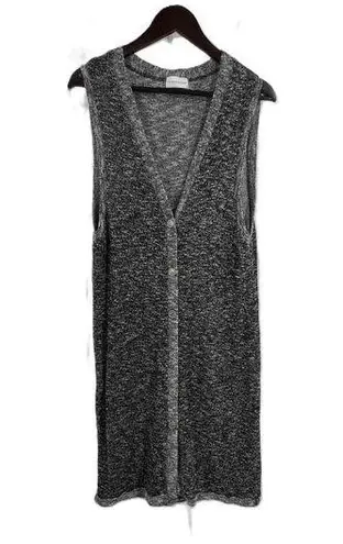 Soft Surroundings Knit Button Down Sleeveless Cardigan Vest Dress Womens XL