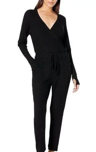 Michael Lauren Arif Sweater Knit Surplice Jumper black XS