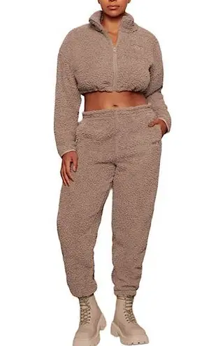 SKIMS desert teddy fleece joggers pants | sherpa | furry pants