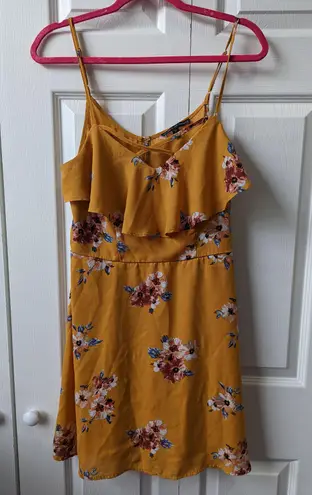 Three Pink Hearts floral print dress