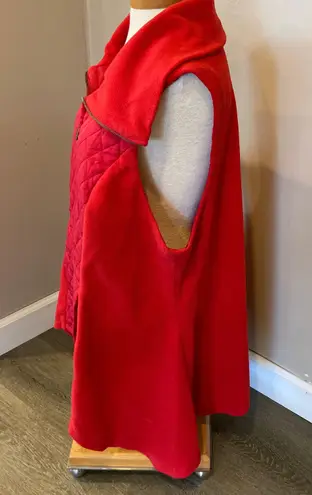 For Cynthia Red Quilted Front Zip Up Vest w/Pockets Women’s Plus Size 2X - Image 2