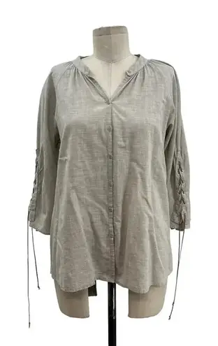 Sibel Saral Gray Beige Lace