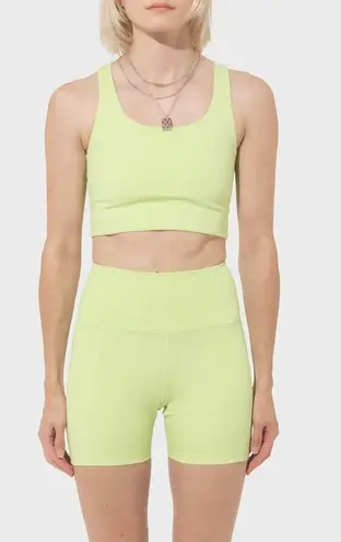 Girlfriend Collective Lime Green Racerback Sports Bra