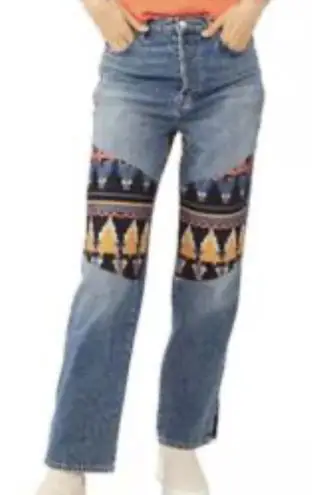 Free People  Rocky Mountain Straight Leg Jeans sz 26