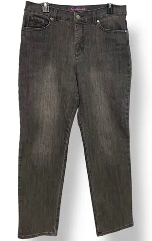 Gloria Vanderbilt Dark Gray Wash Amanda Jeans Size 12 Short Petite