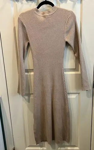 All in Favor Ribbed Sweater Dress