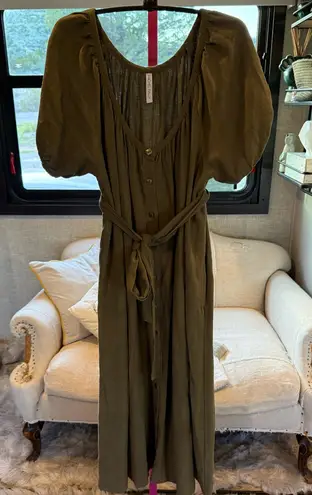Rachel Pally Khaki Dress with pockets size XL