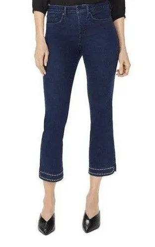 NYDJ NEW Barbara Bootcut Ankle Stud Hem Hearst Wash Jeans Size 00
