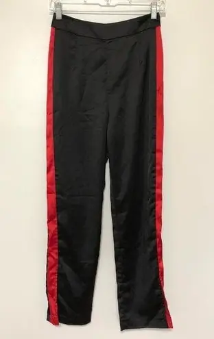 by the way. Track Pants Flared Black with Red Stripe Small thumbnail 1