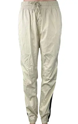 Publish Brand Cream Elastic Waist Pull On Parachute Windbreaker Jogger Pants L Size L